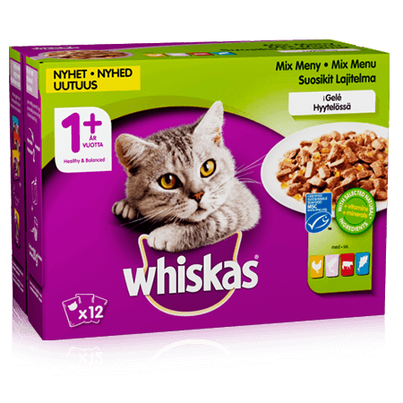 Whiskas® 1+ Mix menu i sovs